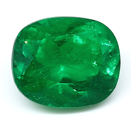 3.08 ct Rich Muzo Green Cushion Cut Natural Emerald