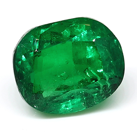3.41 ct Cushion Cut Emerald : Rich Muzo Green