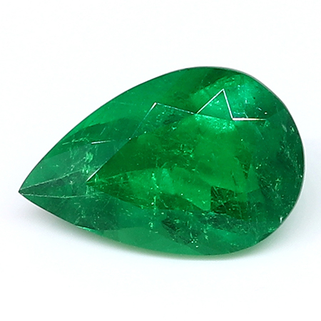 2.23 ct Pear Shape Emerald : Rich Muzo Green