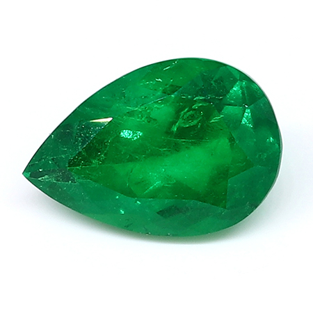 2.80 ct Rich Muzo Green Pear Shape Natural Emerald