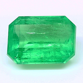 8.47 ct Fine Grass Green Natural Emerald Cut Natural Emerald