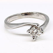 18K White Gold 0.50ct Diamond Ring