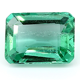 2.01 ct Emerald Cut Emerald : Grass Green