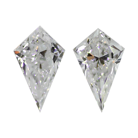 0.29 cttw Pair of Kite Diamonds : E / VS1
