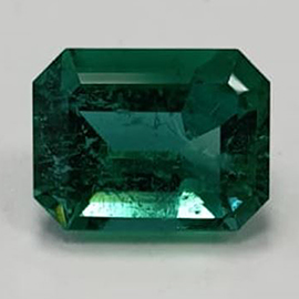 2.68 ct Emerald Cut Emerald : Deep Rich Green