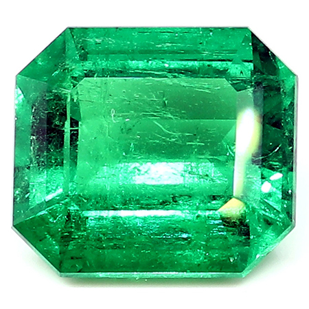 9.79 ct Rich Muzo Green Natural Emerald Cut Natural Emerald
