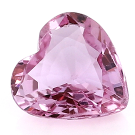 0.51 ct Heart Shape Pink Sapphire : Fine Pink