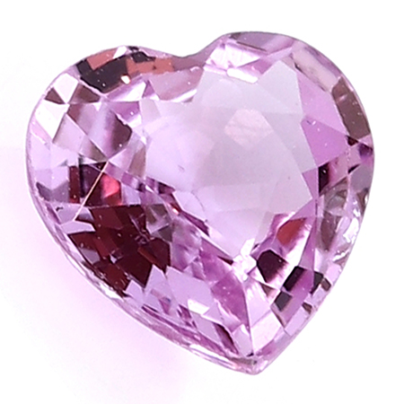 0.57 ct Heart Shape Pink Sapphire : Fine Pink