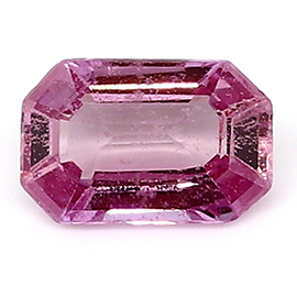 0.54 ct Fine Pink Emerald Cut Natural Pink Sapphire