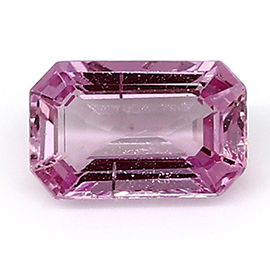 0.60 ct Fine Pink Emerald Cut Natural Pink Sapphire