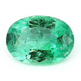 1.17 ct Oval Emerald : Deep Rich Green