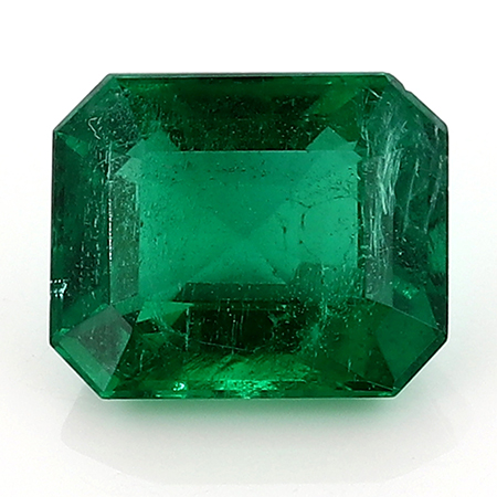 3.13 ct Emerald Cut Emerald : Rich Green