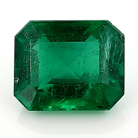 3.13 ct Emerald Cut Emerald : Rich Green