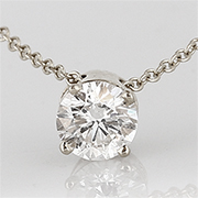 18K White Gold 0.50cttw Diamond Pendant