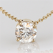 18K Yellow Gold 0.50cttw Diamond Pendant