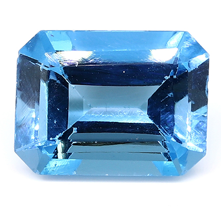 14.21 ct Emerald Cut Topaz : Rich Blue