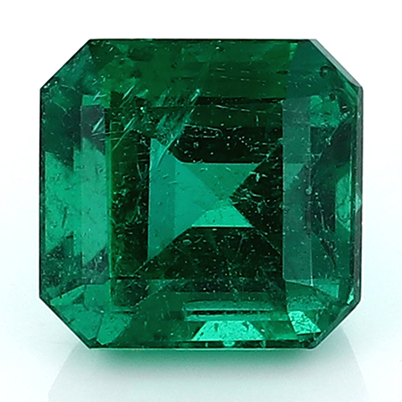 4.43 ct Emerald Cut Emerald : Deep Rich Green