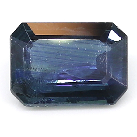 1.40 ct Emerald Cut Blue Sapphire : Deep Blue