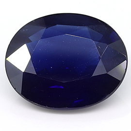 5.95 ct Oval Blue Sapphire : Deep Blue