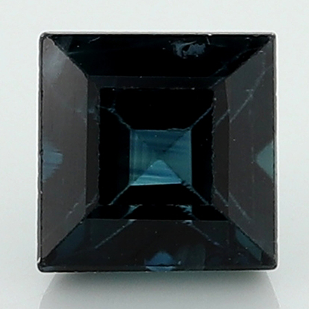 1.14 ct Princess Cut Blue Sapphire : Deep Blue