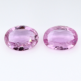 2.22 cttw Pair of Oval Pink Sapphires : Fine Pink