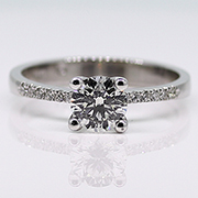 14K White Gold 0.60cttw Diamond Ring