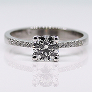 14K White Gold 0.60cttw Diamond Ring