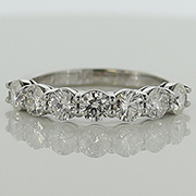 14K White Gold 1.40ct Diamond Band