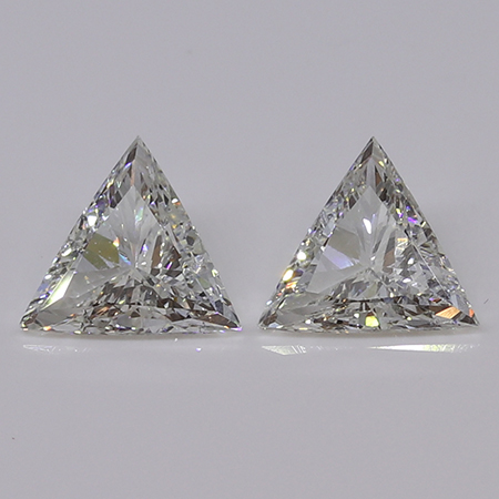 1.45 cttw Pair of Trillion Diamonds : F / VS2