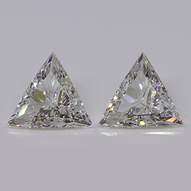 1.45 cttw Pair of Trillion Natural Diamonds : F / VS2