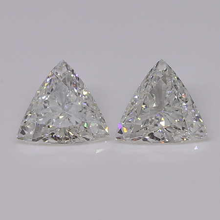 1.57 cttw Pair of Trillion Diamonds : G / VS2