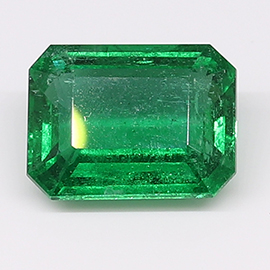 4.77 ct Emerald Cut Emerald : Fine Grass Green