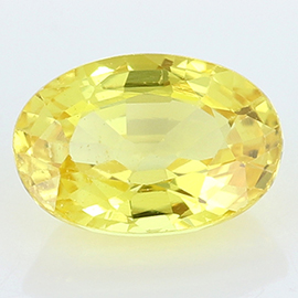 0.62 ct Oval Yellow Sapphire : Fine Yellow