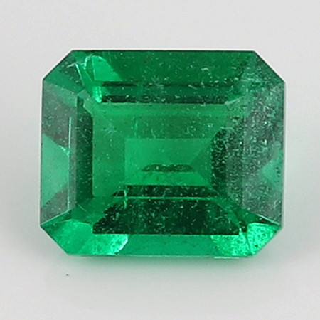 2.39 ct Emerald Cut Emerald : Intense Green