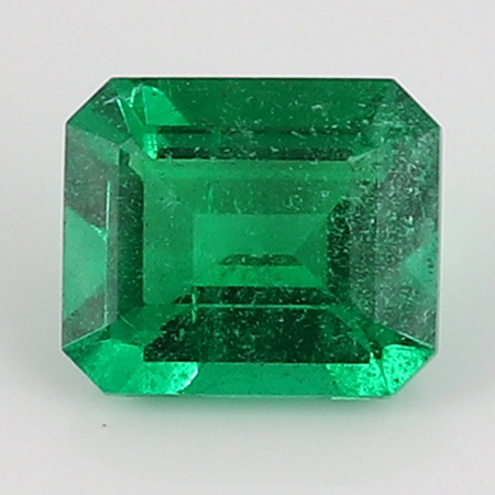 2.39 ct Intense Green Natural Emerald Cut Natural Emerald