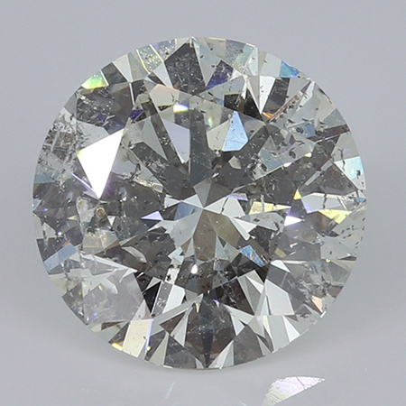 5.00 ct Round Natural Diamond : G / I1