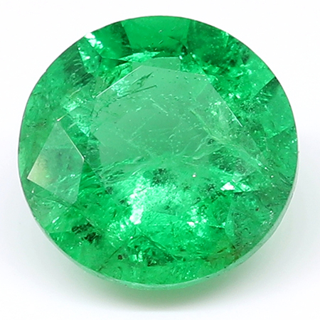 2.51 ct Deep Rich Green Round Natural Emerald