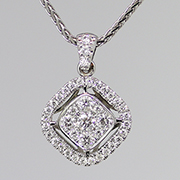 14K White Gold Pendant