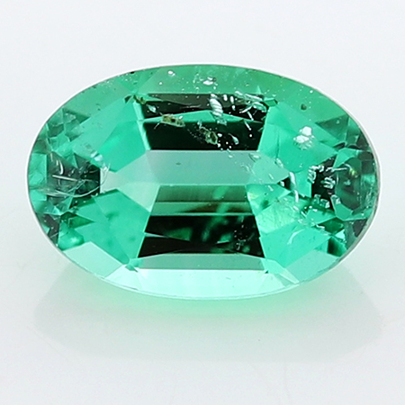 0.44 ct Oval Emerald : Rich Grass Green