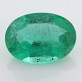 0.73 ct Rich Grass Green Oval Natural Emerald