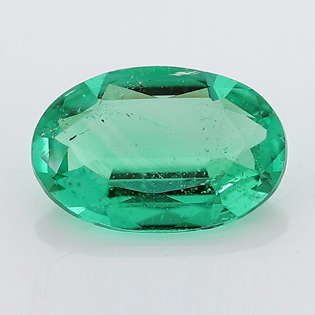 0.46 ct Oval Emerald : Rich Grass Green