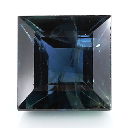 2.08 ct Princess Cut Blue Sapphire : Deep Blue