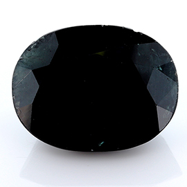 19.20 ct Oval Sapphire : Black