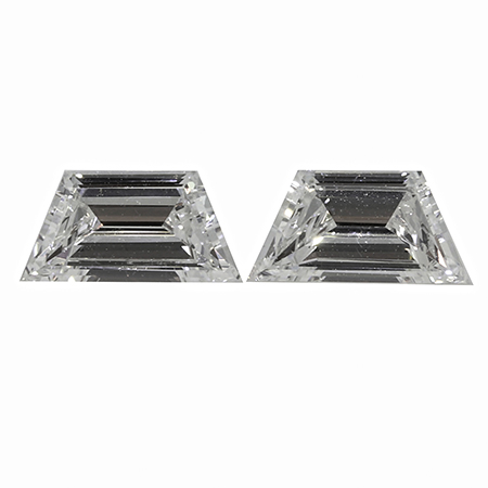 1.15 cttw Pair of Trapezoid Diamonds : F / VS2