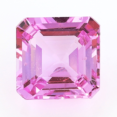 1.00 ct Emerald Cut Pink Sapphire : Fine Pink
