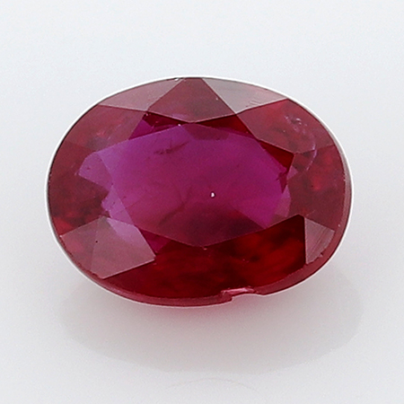 0.36 ct Oval Ruby : Fiery Red