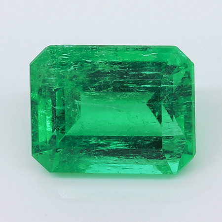 2.18 ct Emerald Cut Emerald : Green