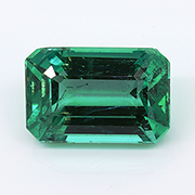 3.71 ct Fine Green Natural Emerald Cut Natural Emerald