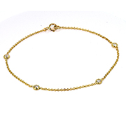 14K Yellow Gold 0.20cttw Diamond Bracelet