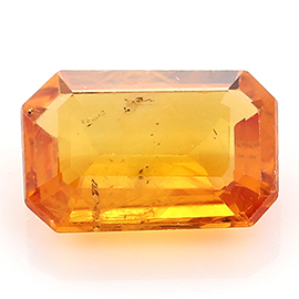 0.93 ct Golden Orange Emerald Cut Natural Sapphire